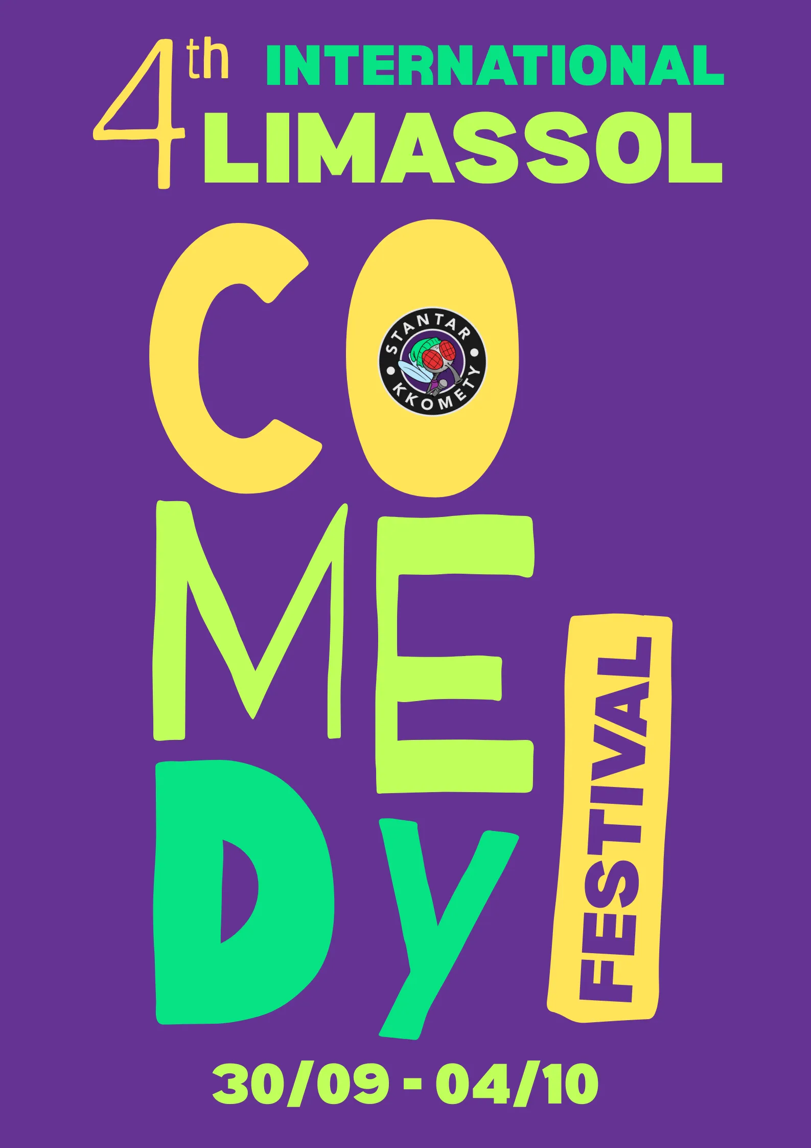 Fourth International Limassol Comedy Festival, 30 September to 4 October 2026